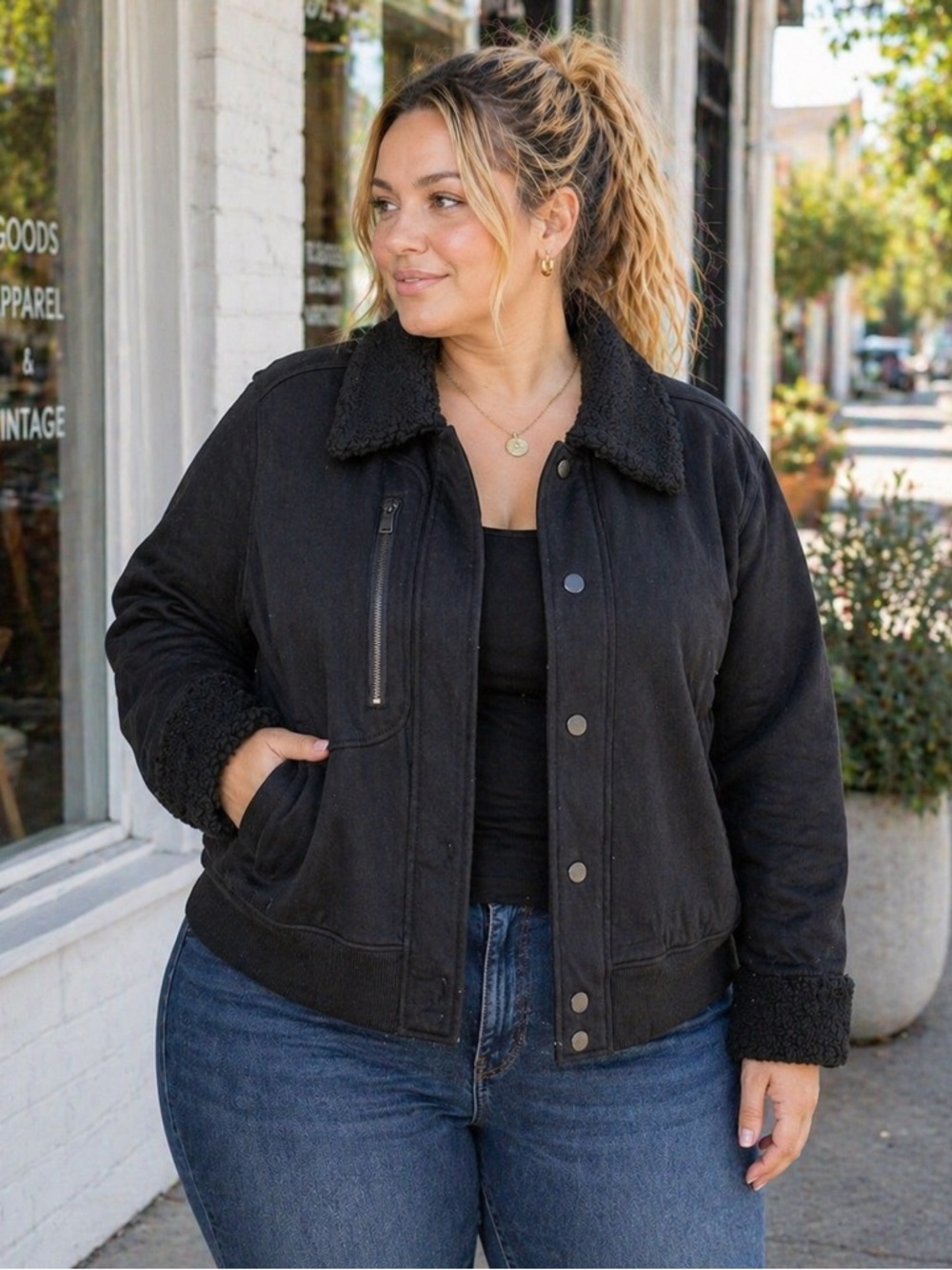 NWT SHAPE Activewear  Women's Moto Jacket  2X